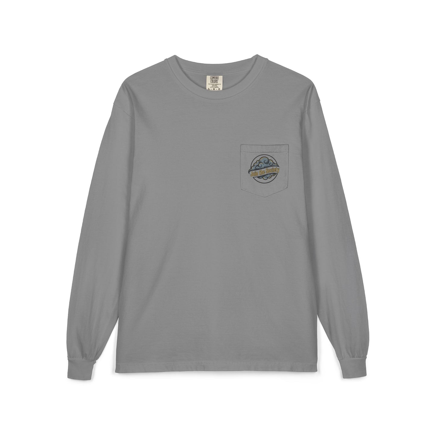 Cloud Pack Society Long Sleeve Pocket Tee — Mountain Logo Outdoor Shirt