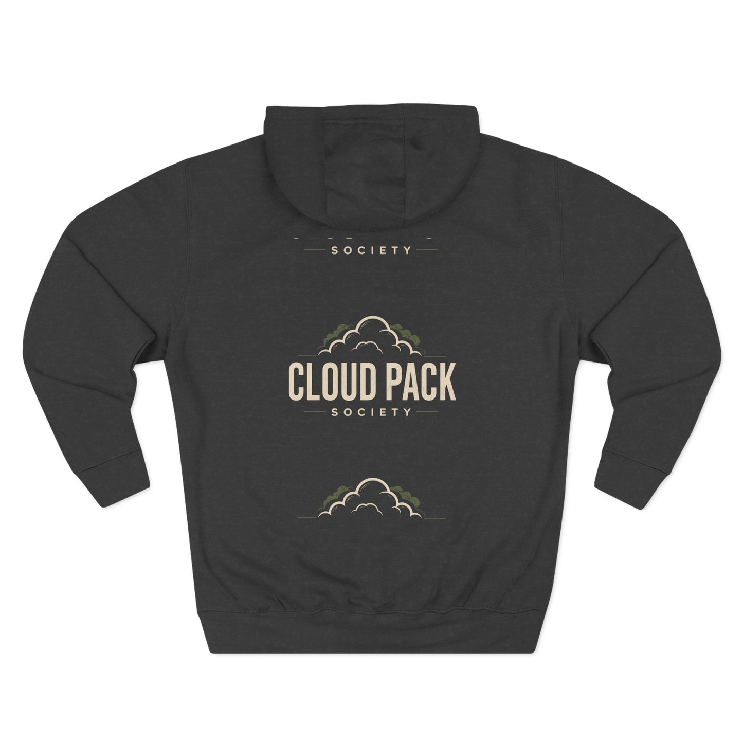 Join the Society Cloud Pack Hoodie — Retro Cloud Graphic Pullover