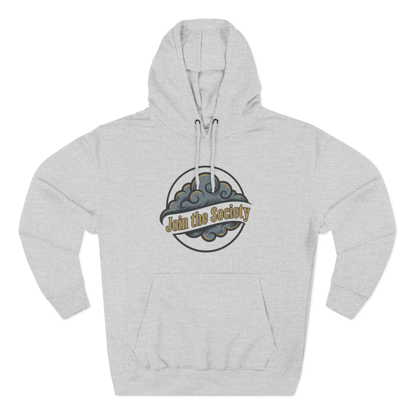 Join the Society Cloud Pack Hoodie — Retro Cloud Graphic Pullover