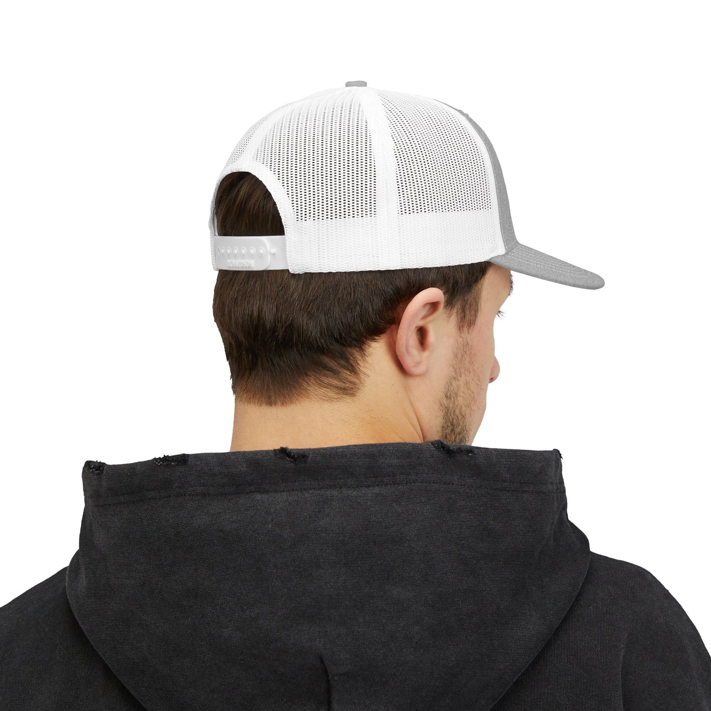 Cloud Pack Trucker Cap — Embroidered Mountain & Cloud Snapback Hat