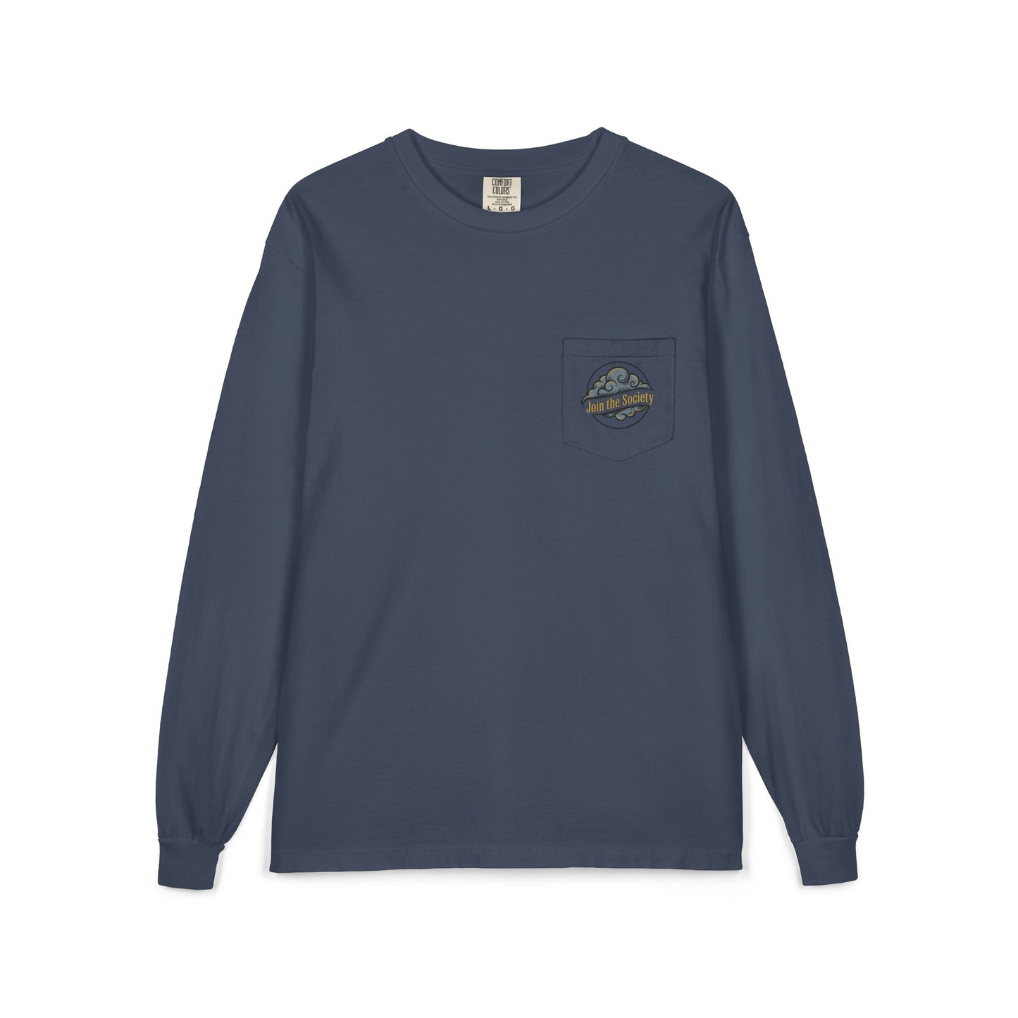 Cloud Pack Society Long Sleeve Pocket Tee — Mountain Logo Outdoor Shirt