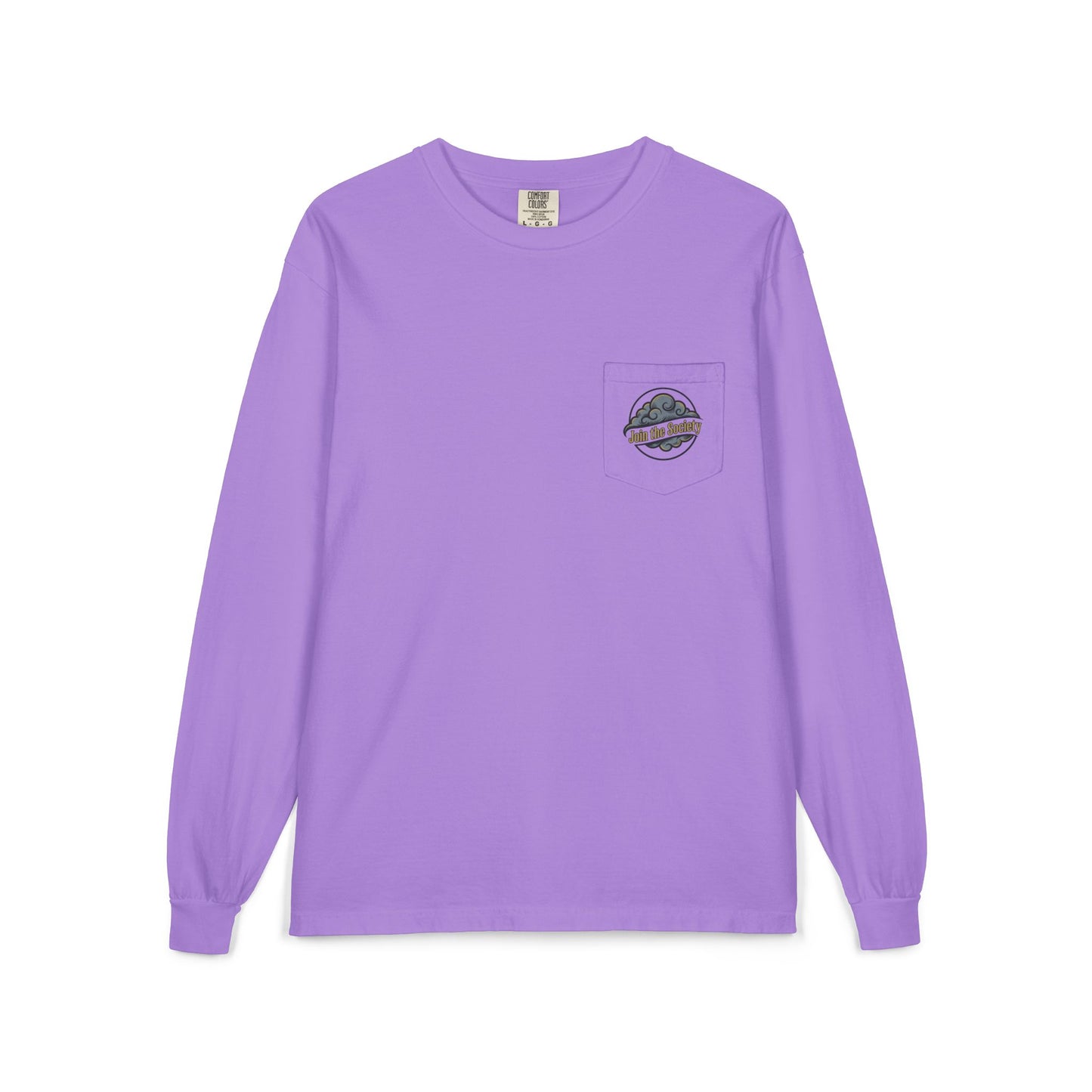 Cloud Pack Society Long Sleeve Pocket Tee — Mountain Logo Outdoor Shirt
