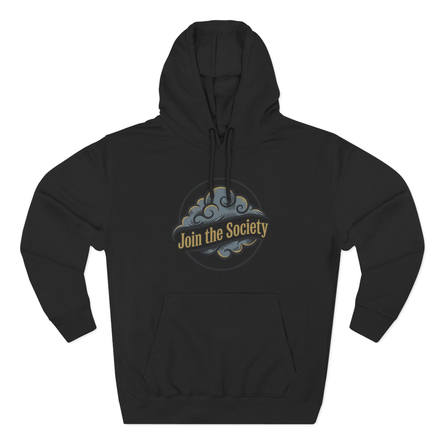 Join the Society Cloud Pack Hoodie — Retro Cloud Graphic Pullover