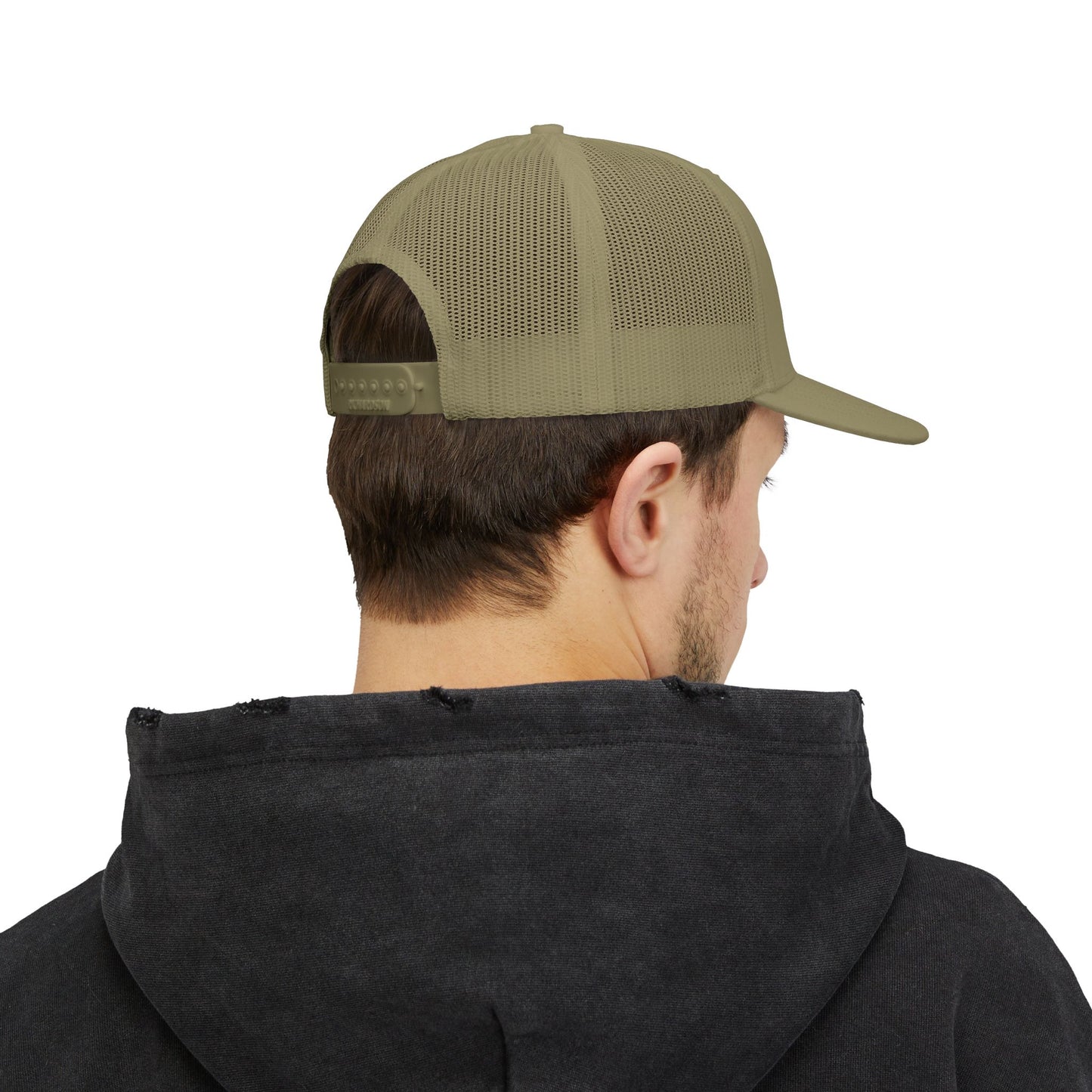 Cloud Pack Trucker Cap — Embroidered Mountain & Cloud Snapback Hat